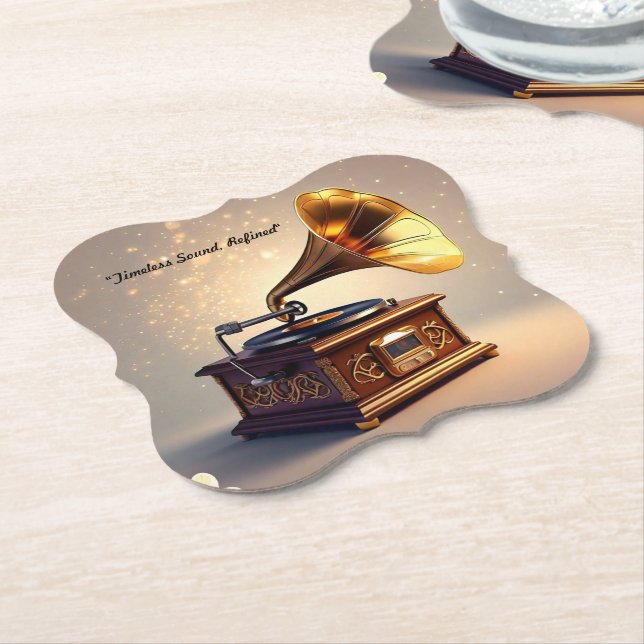 "Retro Rhapsody" Paper Coaster (Angled)