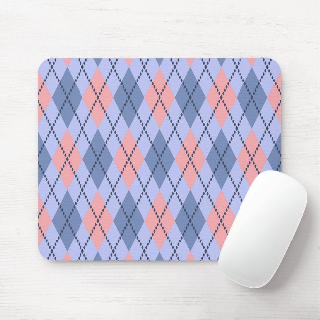 Retro rhombic pattern.  mouse mat (With Mouse)