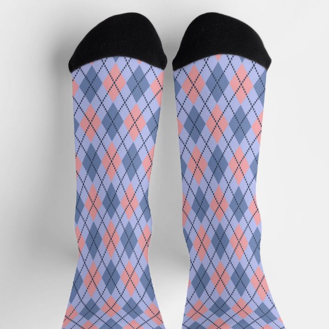 Retro rhombic pattern.  socks (Top)