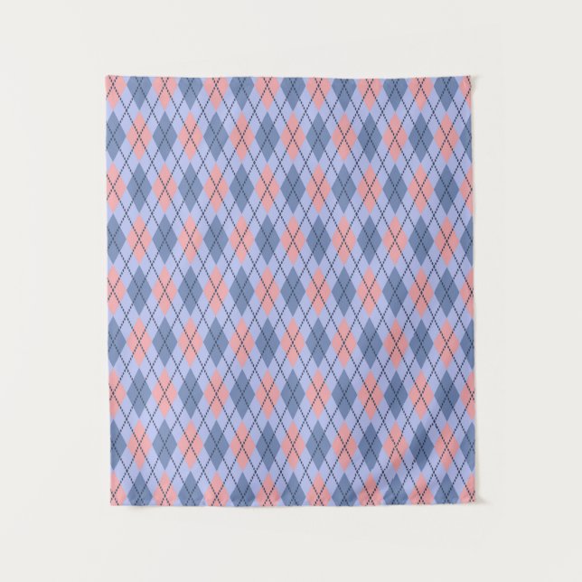 Retro rhombic pattern.  tapestry (Front)