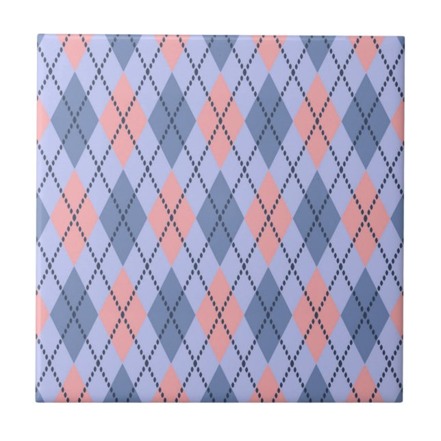 Retro rhombic pattern.  tile (Front)
