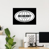 Retro Rick and Morty C-137 Dimension Badge