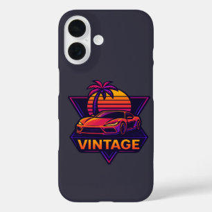Retro Ride Vibes – Sunset Speed Aesthetic iPhone 16 Case