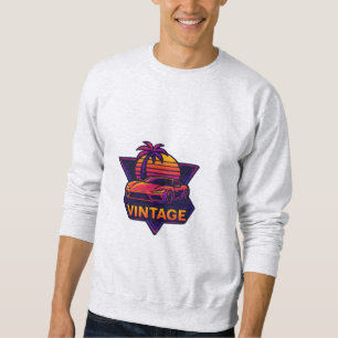 Retro Ride Vibes – Sunset Speed Aesthetic Sweatshirt
