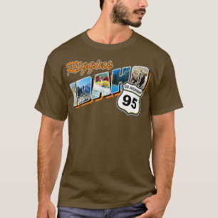 Retro Riggins Idaho Rafting Fishing Camping T-Shirt