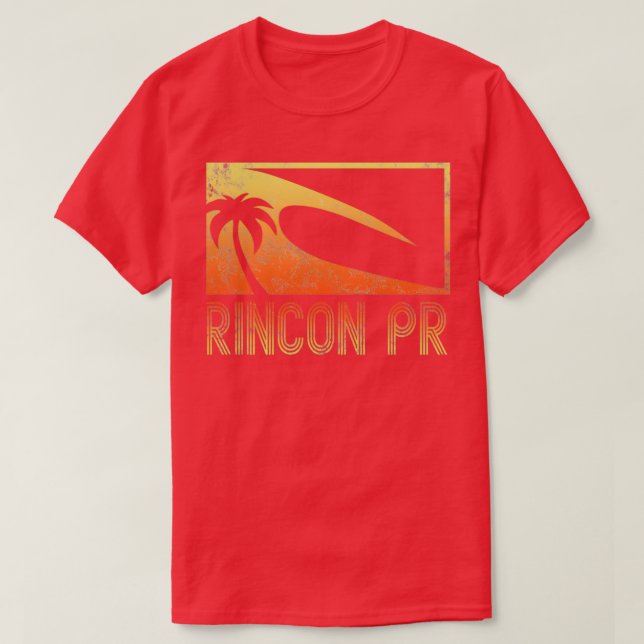 Retro Rincon Puerto Rico Surf Design T 2 T-Shirt (Design Front)