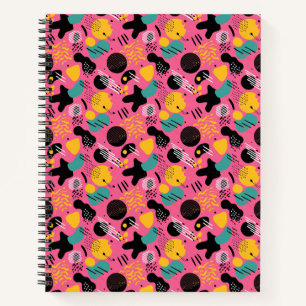 "Retro Riot: Synthwave Squiggle Storm" Notebook