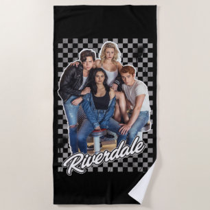 Retro Riverdale Group Graphic Beach Towel