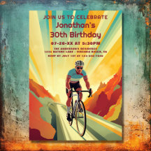 Retro Road Cyclist Cycling Bike Birthday