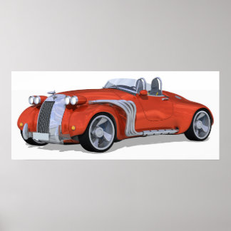 Retro Roadster Poster