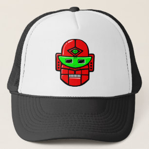 Retro Robot Head Trucker Hat