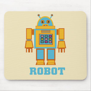 Retro Robot Mouse Mat