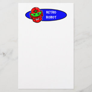 Retro Robot Says Stationery