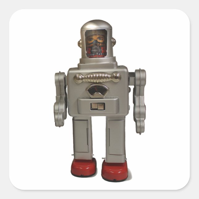  RETRO ROBOT STICKER (Front)
