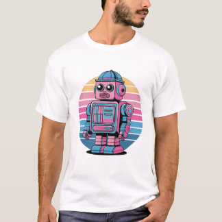 Retro Robot: Vintage Futuristic T-shirt