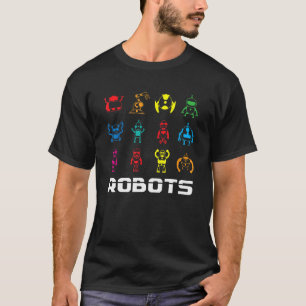 Retro Robots Vintage Robotic Engineering T-Shirt