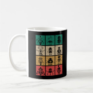Retro Robots Vintage Robotics Coffee Mug