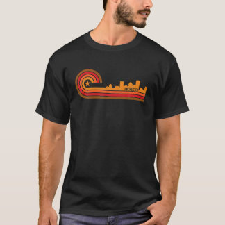 Retro Rochester Cityscape Rochester NY Skyline T S T-Shirt