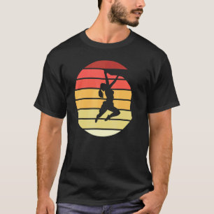 Retro Rock Climber Mountain Climbing Bouldering Fo T-Shirt