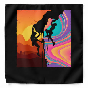 Retro Rock Climbing Bouldering Wall Climber Bandana