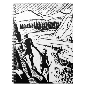 Retro Rock Climbing Notebook