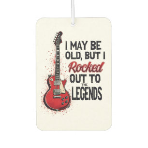 Retro Rock Guitar Classic Music Nostalgia Design Car Air Freshener