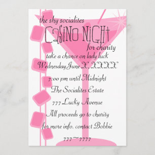 Retro Rock Martini Invitation