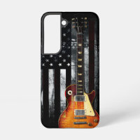 Retro Rock N Roll American Flag Guitar