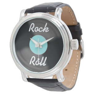 Retro Rock N Roll Record Watch Gift
