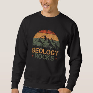 Retro Rock Science Paleontology Geology Sweatshirt