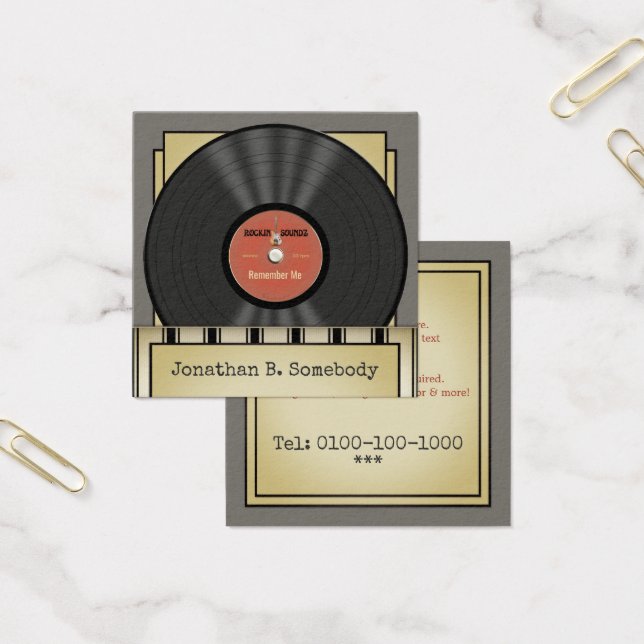 Retro Rock Vinyl Record (Office)