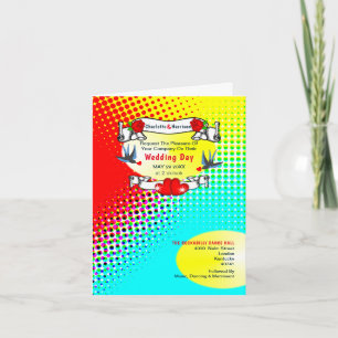 Retro Rockabilly Wedding Invitation