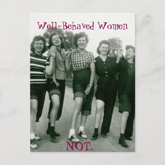 Retro/Rockabilly women postcard (Front)