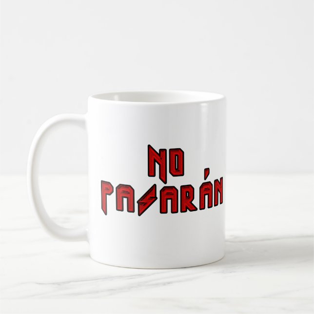 Retro Rocker - No Pasaran Coffee Mug (Left)