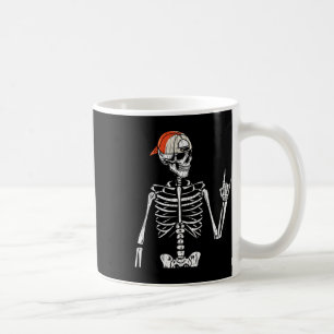 Retro Rocker Skeleton Hand Rock On Cap Skater Hall Coffee Mug