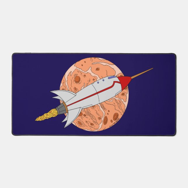 Retro Rocket 2026 Desk Mat (Front)