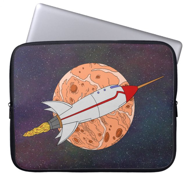 Retro Rocket 2026 Laptop Sleeve (Front)