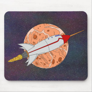Retro Rocket 2026 Mouse Mat