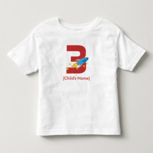 Retro Rocket Birthday Toddler T-Shirt
