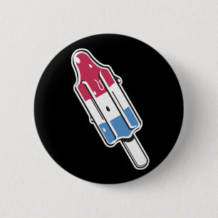 retro rocket ice pop 6 cm round badge