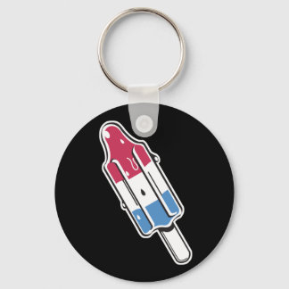 retro rocket ice pop key ring