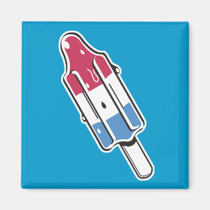 retro rocket ice pop magnet