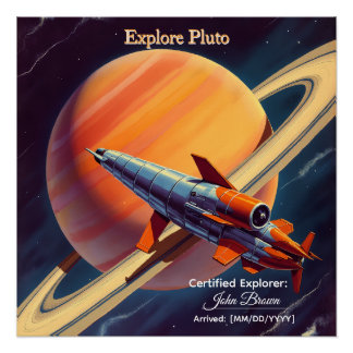 Retro Rocket Launch Poster - Vintage Space Age 