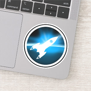 Retro Rocket Ship Graphic