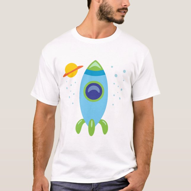 Retro Rocket T-Shirt (Front)