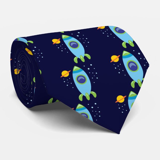 Retro Rocket Tie (Rolled)