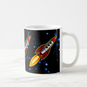 Retro Rockets Coffee Mug