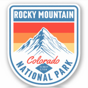 Retro Rocky Mountain National Park Colorado hiking
