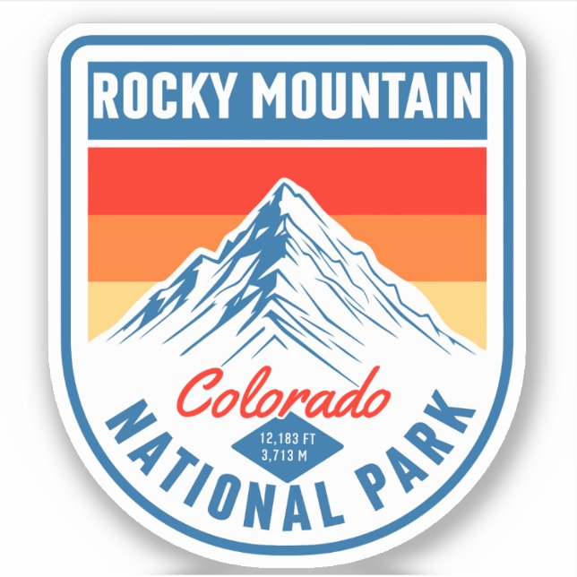 Retro Rocky Mountain National Park Colorado hiking (Front)