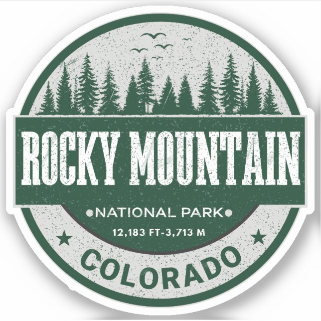 Retro Rocky Mountain National Park Colorado hiking (Front)